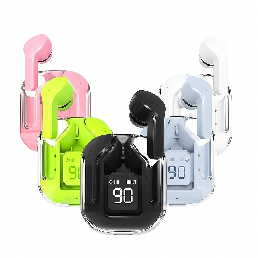 Air 31 TWS Transparent Earbuds with LED Digital Display